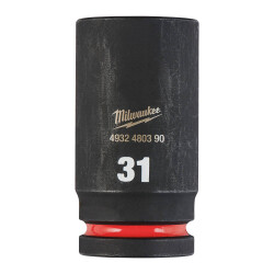 Milwaukee SHOCKWAVE Darbeli Lokma 3/4 inç 31 mm Derin 4932480390 - Milwaukee