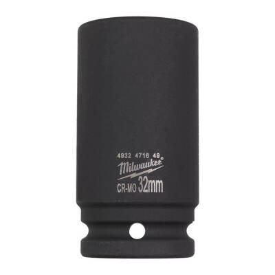 Milwaukee SHOCKWAVE Darbeli Lokma 3/4 inç 32 mm Kısa 4932471649 - 1