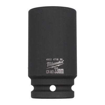 Milwaukee SHOCKWAVE Darbeli Lokma 3/4 inç 33 mm Kısa 4932471650 - 1