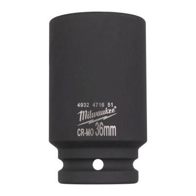 Milwaukee SHOCKWAVE Darbeli Lokma 3/4 inç 36 mm Kısa 4932471651 - 1