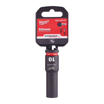 Milwaukee SHOCKWAVE Darbeli Lokma 3/8 inç 10 mm Derin 4932480284 - 1