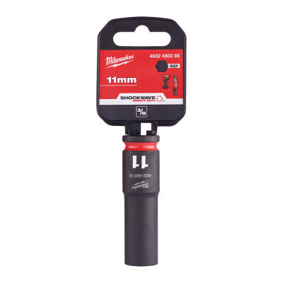 Milwaukee SHOCKWAVE Darbeli Lokma 3/8 inç 11 mm Derin 4932480285 - 1