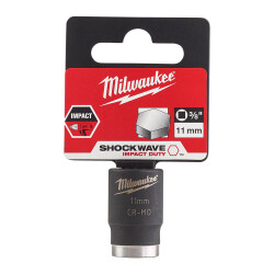 Milwaukee SHOCKWAVE Darbeli Lokma 3/8 inç 11 mm Kısa 4932478010 - Milwaukee