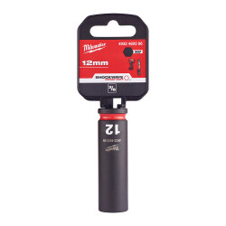 Milwaukee SHOCKWAVE Darbeli Lokma 3/8 inç 12 mm Derin 4932480286 - Milwaukee