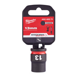 Milwaukee SHOCKWAVE Darbeli Lokma 3/8 inç 13 mm Kısa 4932480270 - Milwaukee