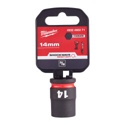 Milwaukee SHOCKWAVE Darbeli Lokma 3/8 inç 14 mm Kısa 4932480271 - Milwaukee