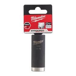 Milwaukee SHOCKWAVE Darbeli Lokma 3/8 inç 16 mm Derin 4932478028 - Milwaukee