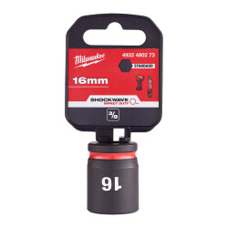 Milwaukee SHOCKWAVE Darbeli Lokma 3/8 inç 16 mm Kısa 4932480273 - Milwaukee