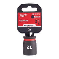 Milwaukee SHOCKWAVE Darbeli Lokma 3/8 inç 17 mm Kısa 4932480274 - Milwaukee