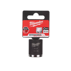 Milwaukee SHOCKWAVE Darbeli Lokma 3/8 inç 18 mm Kısa 4932478017 - Milwaukee