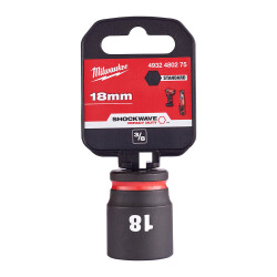 Milwaukee SHOCKWAVE Darbeli Lokma 3/8 inç 18 mm Kısa 4932480275 - Milwaukee
