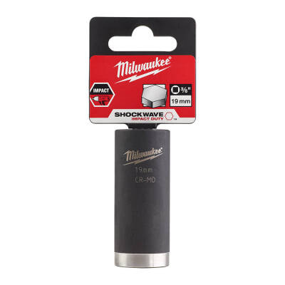 Milwaukee SHOCKWAVE Darbeli Lokma 3/8 inç 19 mm Derin 4932478031 - 1