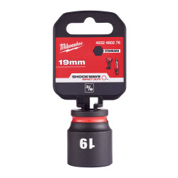Milwaukee SHOCKWAVE Darbeli Lokma 3/8 inç 19 mm Kısa 4932480276 - Milwaukee
