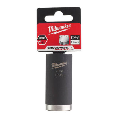 Milwaukee SHOCKWAVE Darbeli Lokma 3/8 inç 21 mm Derin 4932478032 - 1