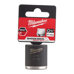 Milwaukee SHOCKWAVE Darbeli Lokma 3/8 inç 21 mm Kısa 4932478019 - Milwaukee
