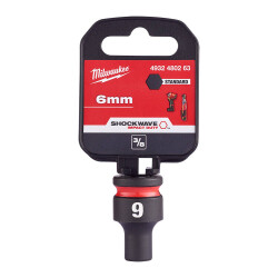 Milwaukee SHOCKWAVE Darbeli Lokma 3/8 inç 6 mm Kısa 4932480263 - 4