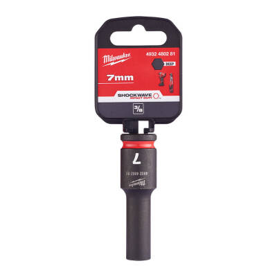 Milwaukee SHOCKWAVE Darbeli Lokma 3/8 inç 7 mm Derin 4932480281 - 1