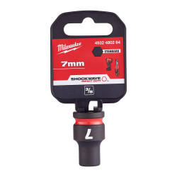 Milwaukee SHOCKWAVE Darbeli Lokma 3/8 inç 7 mm Kısa 4932480264 - Milwaukee