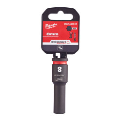 Milwaukee SHOCKWAVE Darbeli Lokma 3/8 inç 8 mm Derin 4932480282 - Milwaukee