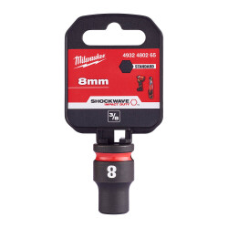 Milwaukee SHOCKWAVE Darbeli Lokma 3/8 inç 8 mm Kısa 4932480265 - Milwaukee