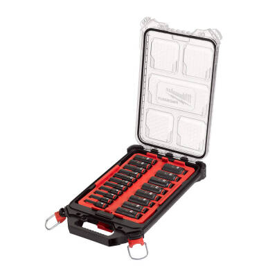 Milwaukee SHOCKWAVE Darbeli Lokma Seti 3/8 inç 19 Parça PACKOUT Kutulu 4932480946 - 2