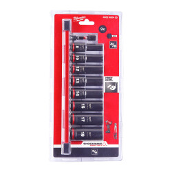 Milwaukee SHOCKWAVE Darbeli Lokma Seti 3/8 inç 9 Parça 4932480455 - Milwaukee