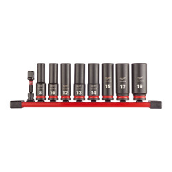 Milwaukee SHOCKWAVE Darbeli Lokma Seti 3/8 inç 9 Parça 4932480455 - 2