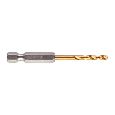 Milwaukee SHOCKWAVE HSS-G TiN Hex Metal Matkap Ucu 3,2 x 66,5 mm 2'li 48894706 - 2