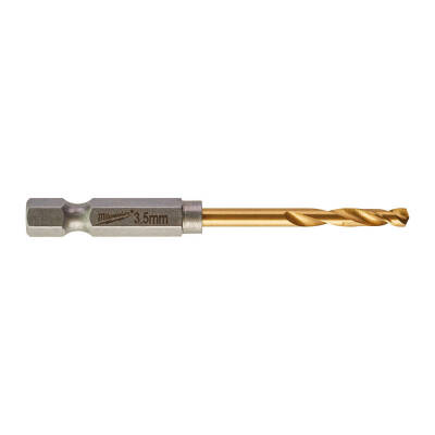 Milwaukee SHOCKWAVE HSS-G TiN Hex Metal Matkap Ucu 3,5 x 69 mm 2'li 48894707 - 2