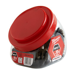 Milwaukee SHOCKWAVE Manyetik Bits Uç Tutucu 60 mm Kavanoz 100'lü 4932430478 - Milwaukee