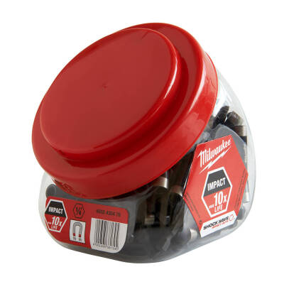 Milwaukee SHOCKWAVE Manyetik Bits Uç Tutucu 60 mm Kavanoz 100'lü 4932430478 - 1