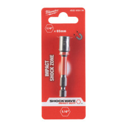 Milwaukee SHOCKWAVE Manyetik Lokma Uç 1/4 inç x 65 mm 1/4 Hex 4932492436 - Milwaukee