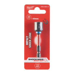 Milwaukee SHOCKWAVE Manyetik Lokma Uç 10 mm x 65 mm 1/4 Hex 4932492441 - Milwaukee