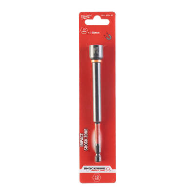 Milwaukee SHOCKWAVE Manyetik Lokma Uç 13 mm x 150 mm 1/4 Hex 4932492448 - 1