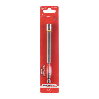 Milwaukee SHOCKWAVE Manyetik Lokma Uç 8 mm x 150 mm 1/4 Hex 4932492446 - 1