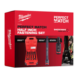 Milwaukee SHOCKWAVE Perfect Match 1/2 inç Derin Lokma Seti 4932492652 - Milwaukee
