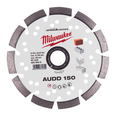 Milwaukee SPEEDCROSS AUDD Elmas Kesme Diski 150 mm 4932399825 - 1