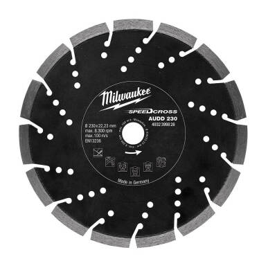 Milwaukee SPEEDCROSS AUDD Elmas Kesme Diski 230 mm 4932399826 - 1
