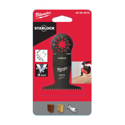 Milwaukee Starlock Ahşap Dalma Kesme Bıçağı Hızlı Kesim 65 mm 48906015 - 5