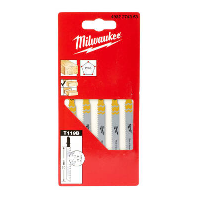 Milwaukee T119B Ahşap Dekupaj Testere Bıçağı 50 mm 5'li 4932274353 - 1