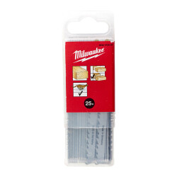 Milwaukee T144D Hızlı Kesim Ahşap Dekupaj Testere Bıçağı 75 mm 25'li 4932373487 - 1