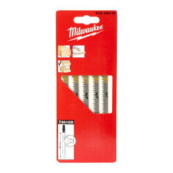 Milwaukee T301CD Temiz Kesim Ahşap Dekupaj Testere Bıçağı 105 mm 5'li 4932399306 - 1
