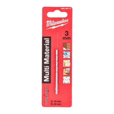 Milwaukee TCT Çok Amaçlı Matkap Ucu 3 x 70 mm 4932430147 - 1