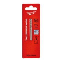 Milwaukee THUNDERWEB HSS-G Metal Matkap Ucu 2,5 x 57 mm 2'li 4932352348 - Milwaukee