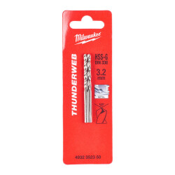 Milwaukee THUNDERWEB HSS-G Metal Matkap Ucu 3,2 x 65 mm 2'li 4932352350 - Milwaukee