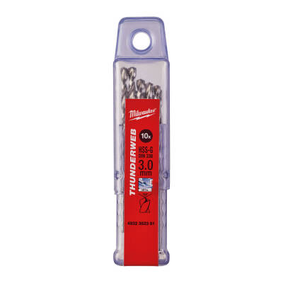 Milwaukee THUNDERWEB HSS-G Metal Matkap Ucu 3 x 61 mm 10'lu 4932352381 - 1