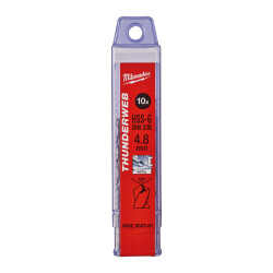 Milwaukee THUNDERWEB HSS-G Metal Matkap Ucu 4,8 x 86 mm 10'lu 4932352387 - Milwaukee