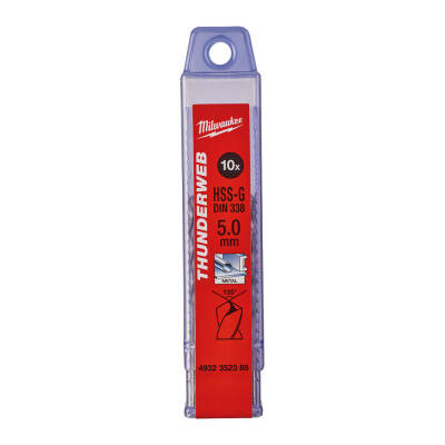 Milwaukee THUNDERWEB HSS-G Metal Matkap Ucu 5 x 86 mm 10'lu 4932352388 - 1