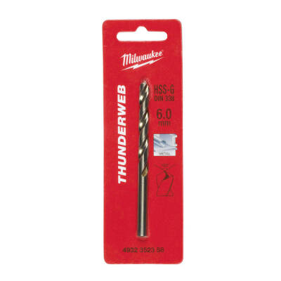 Milwaukee THUNDERWEB HSS-G Metal Matkap Ucu 6,0 x 93 mm 4932352358 - 1
