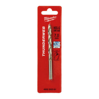 Milwaukee THUNDERWEB HSS-G Metal Matkap Ucu 7,0 x 109 mm 4932352361 - 1